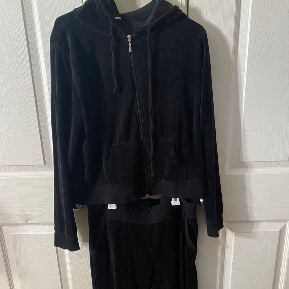 Fashion Nova Velvet TrackSuit